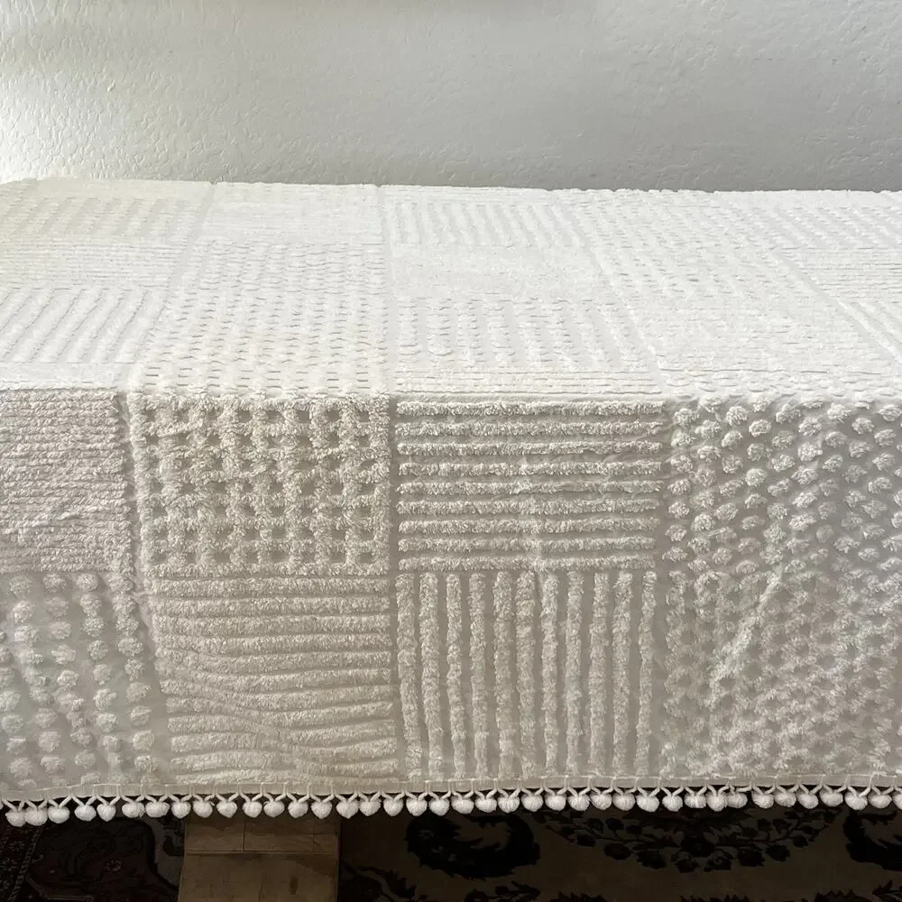 L.L Bean Chenille Coverlet 107 x 76